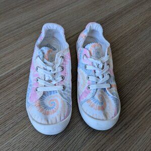 Roxy Bayshore Slip On Sneakers - Pastel Tie Dye - Women's 5